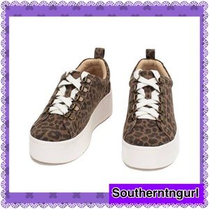 NWT YELLOWBOX YELLOW BOX “Hadlee” Cheetah Animal Print Lace Up Platform Sneakers